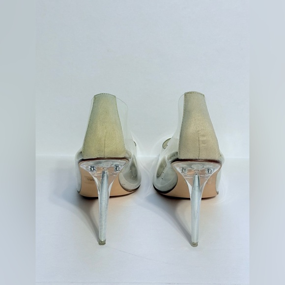 REVOL Glass Doll Clear Stiletto High Heels with Pointed Toe Size 10 - Picture 6 of 11